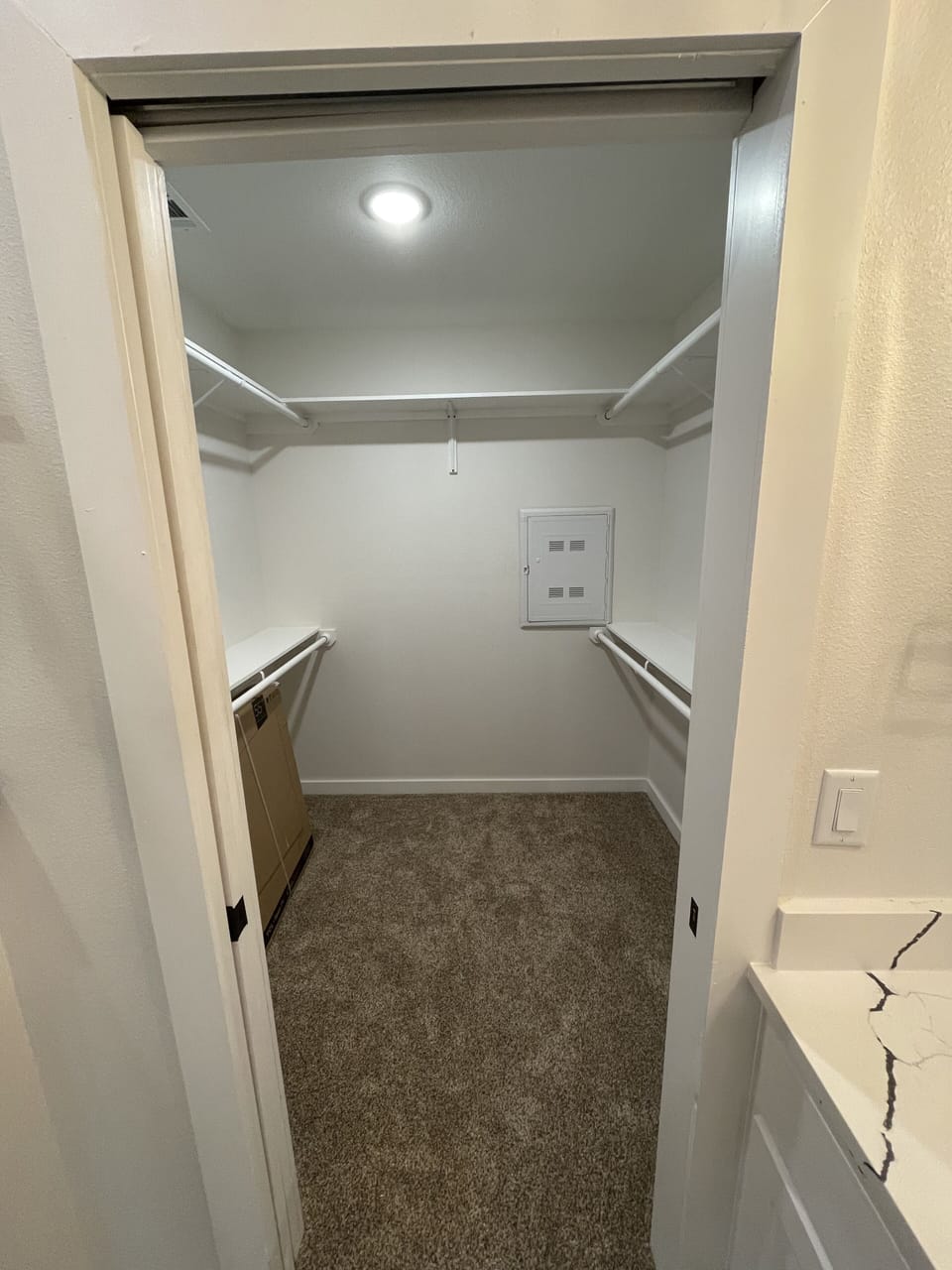 Huge walk in master closet