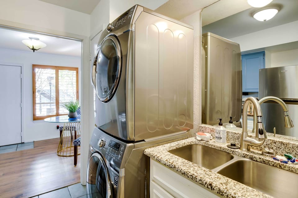 Stackable Washer + Dryer | Main Level | Iron/Board