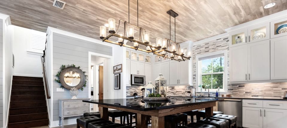 Chefs kitchen with seating for your entire group