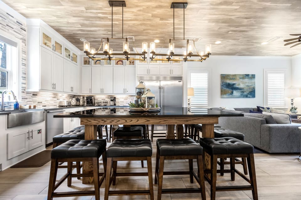 Large dining table to accommodate your whole group
