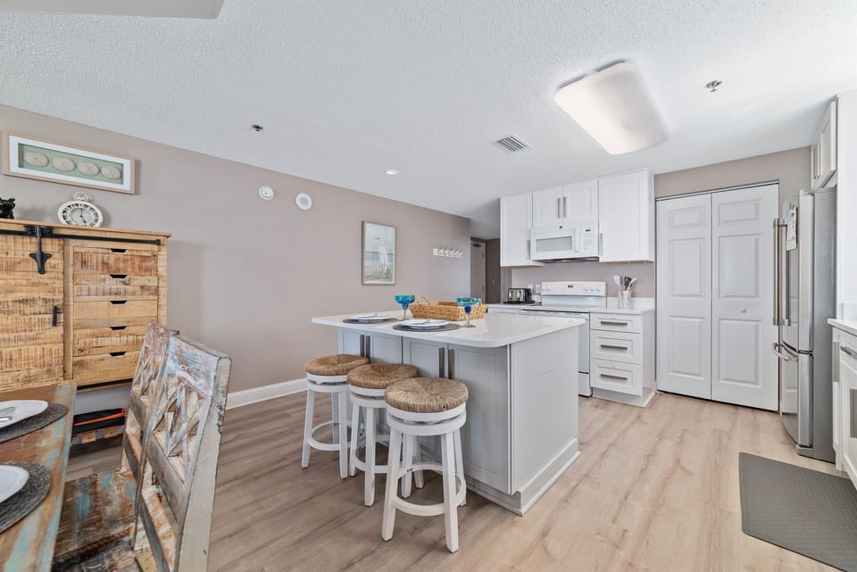 Guests rave about this fully stocked, brand new kitchen with all new appliances and an eat at center-island