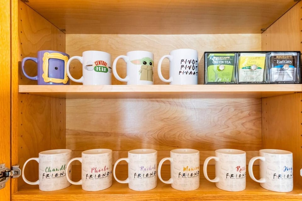 Coffee, coffee filters, sugar, and tea bags are provided for your convenience