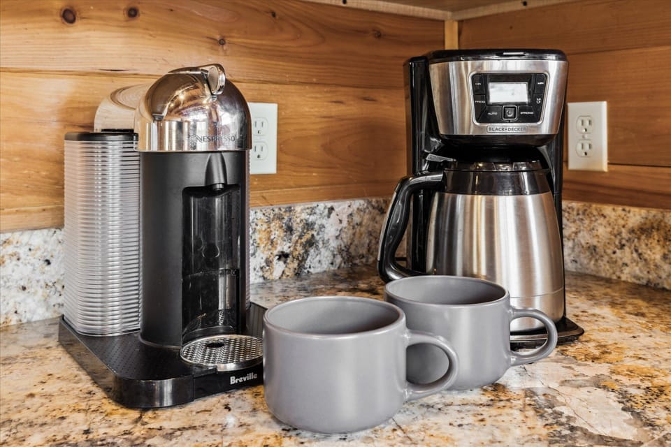 Start your day in the cozy coffee nook!