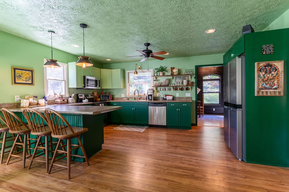 Fully stocked kitchen with everything you need for family meals.