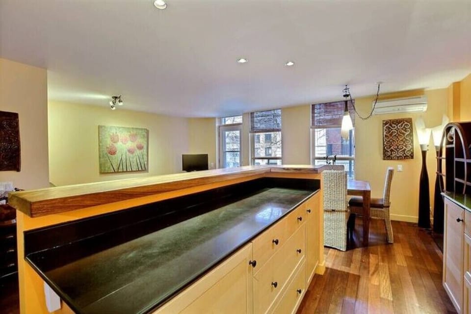 Kitchen with granite counters and plenty of space
