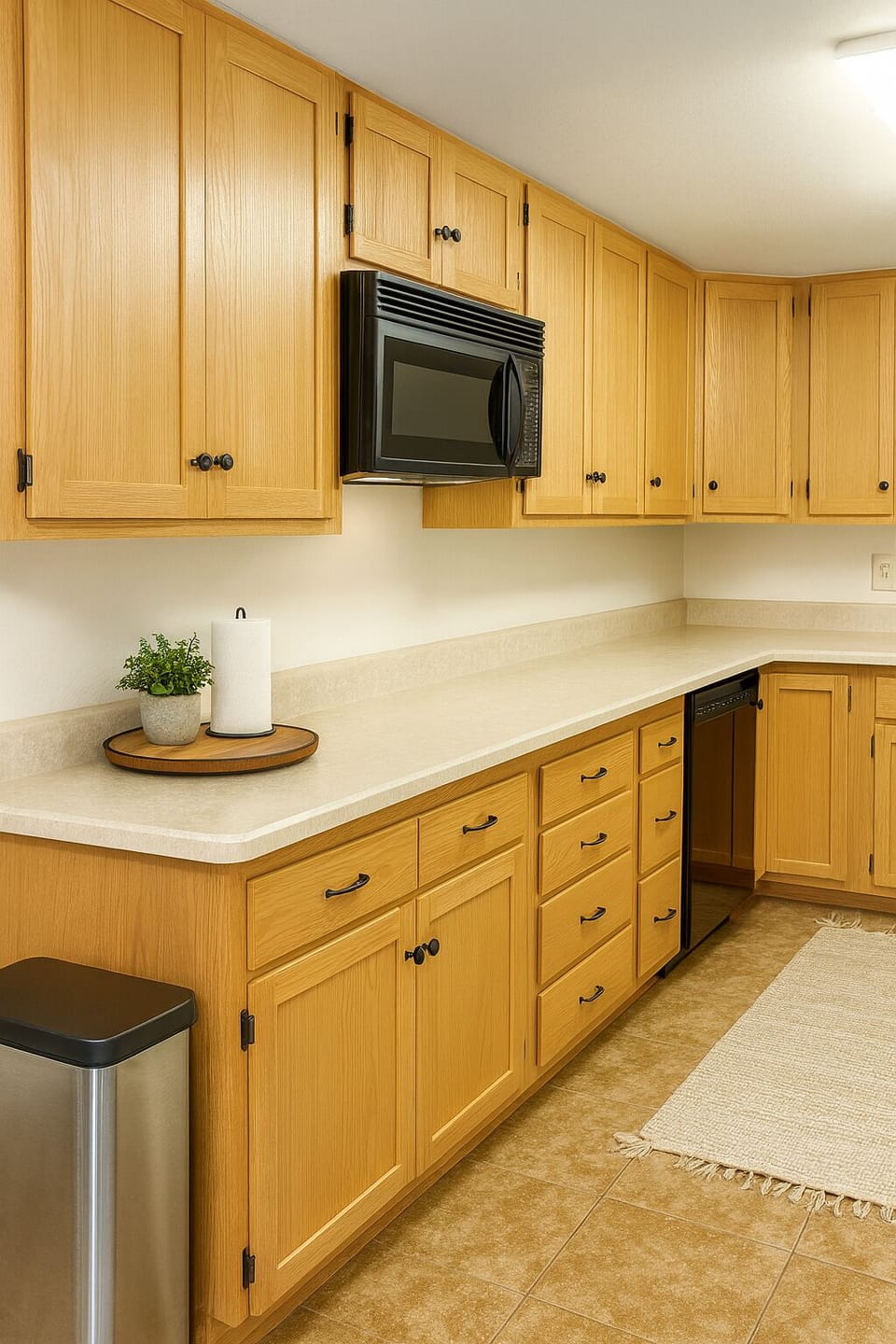 Plenty of counter space - this kitchen is stocked with all essentials!
