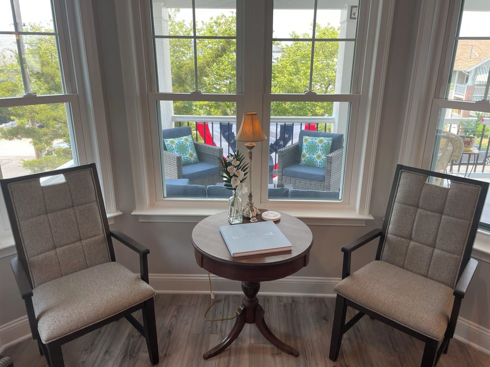 Reading nook.