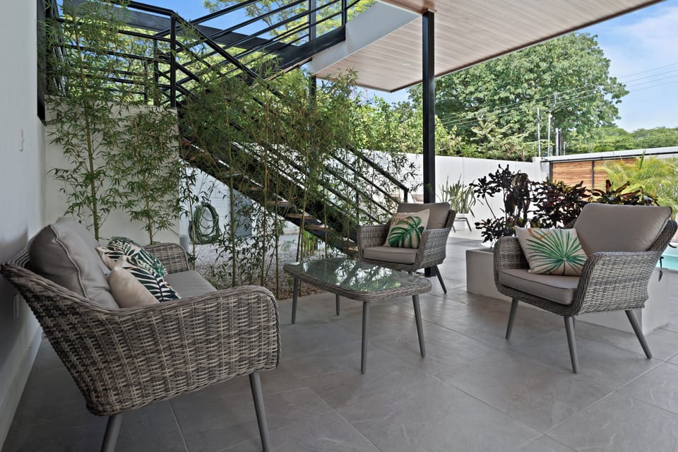 Patio on bottom floor