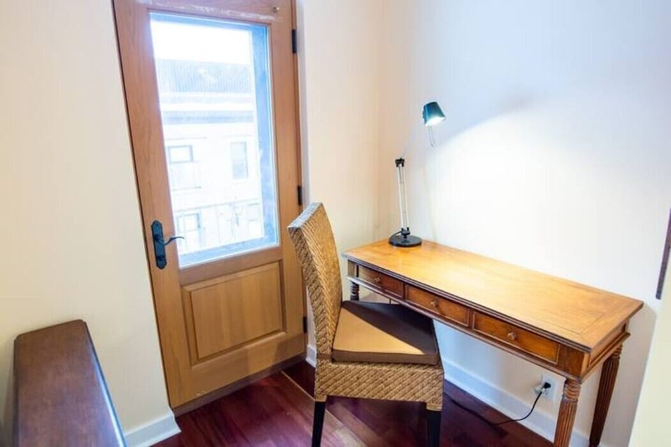 Small office with door to the front gallery