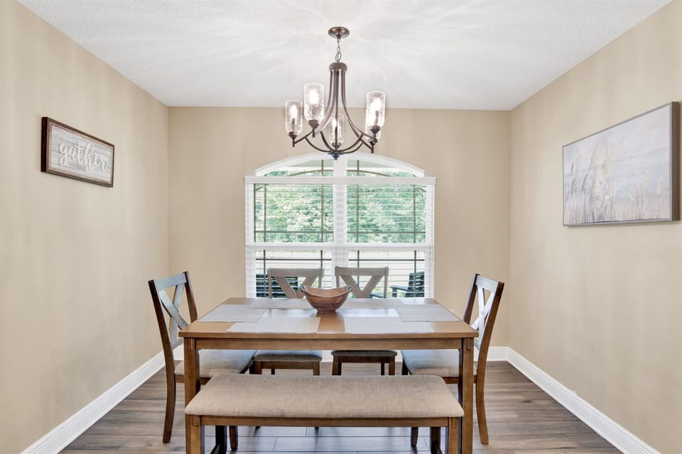 Dining room for even more seating options