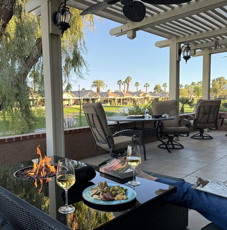 Back Patio with view of golf course