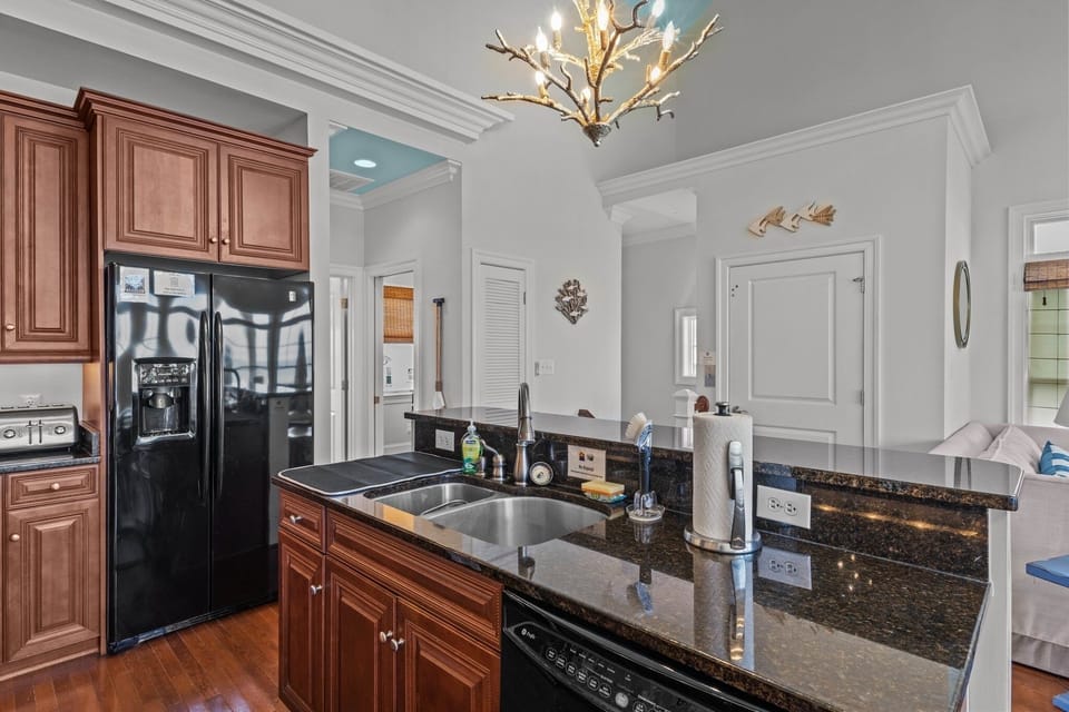 Kitchen - seen here is door to your luxury elevator!