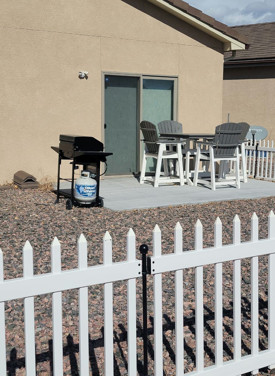 backyard with bbq