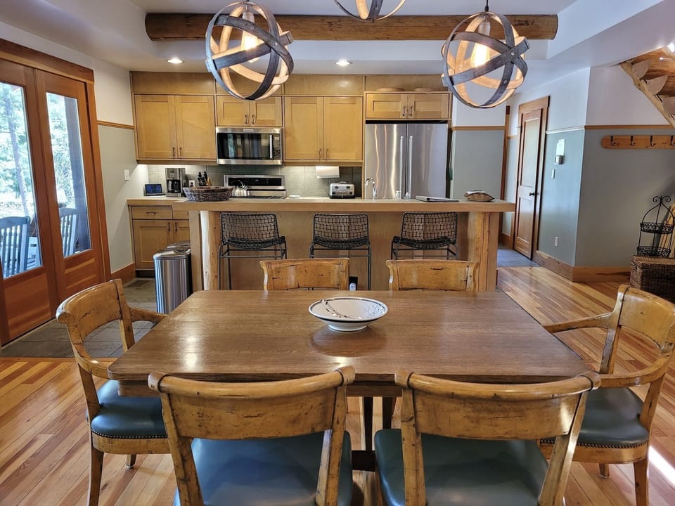 Dining and kitchen area...