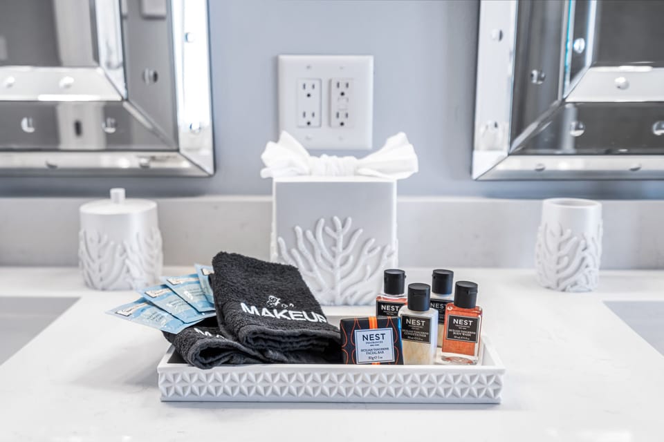 Premium NEST Toiletries provided in all bathrooms