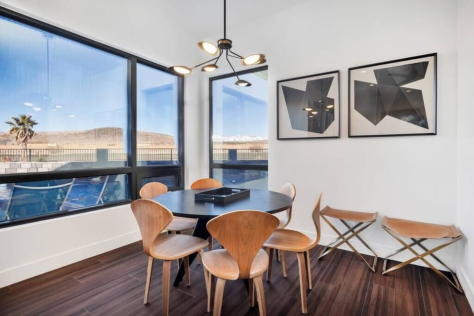 Downstairs dining area