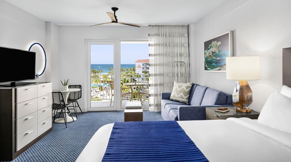 Second bedroom with pull out sofa, Oceanfront. (please ask about available view)