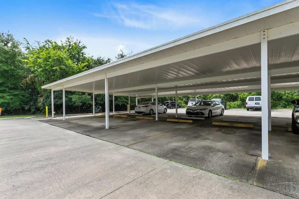 Assigned covered parking spot 