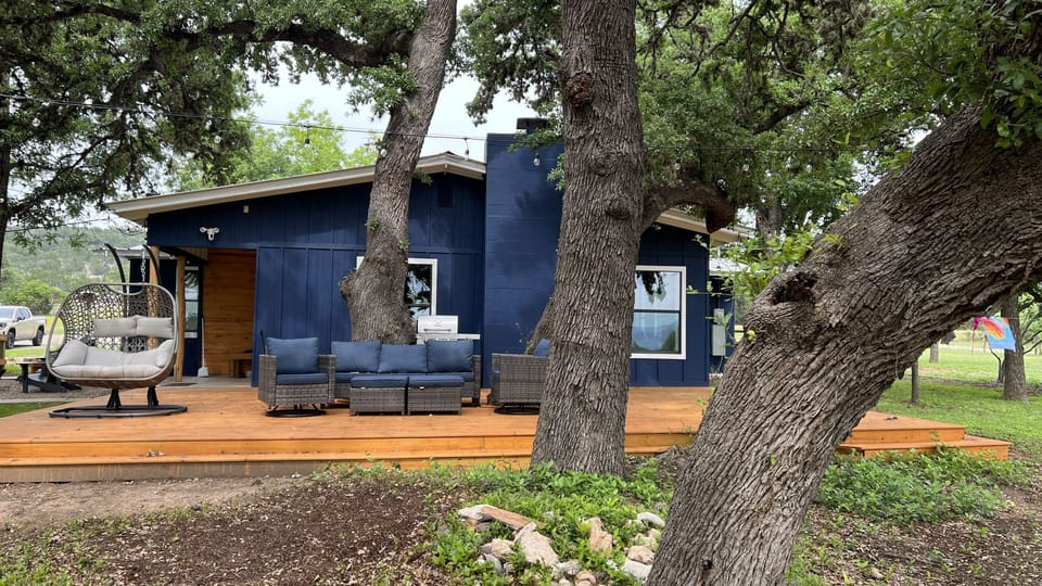 Our new 600 sq foot deck!  Perfect to grill on and watch the Texas sunsets!