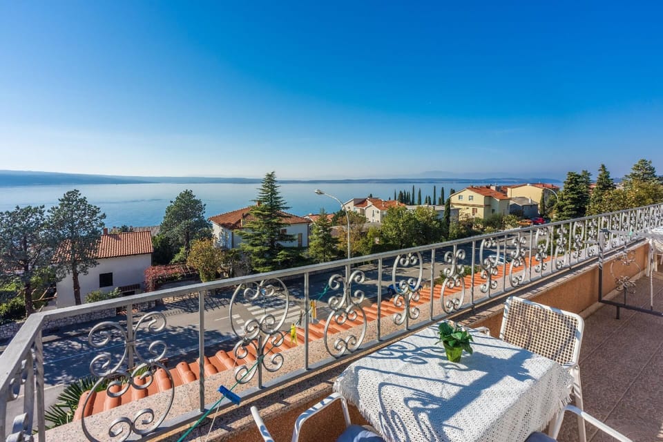 Terrace. Terrace with sea view