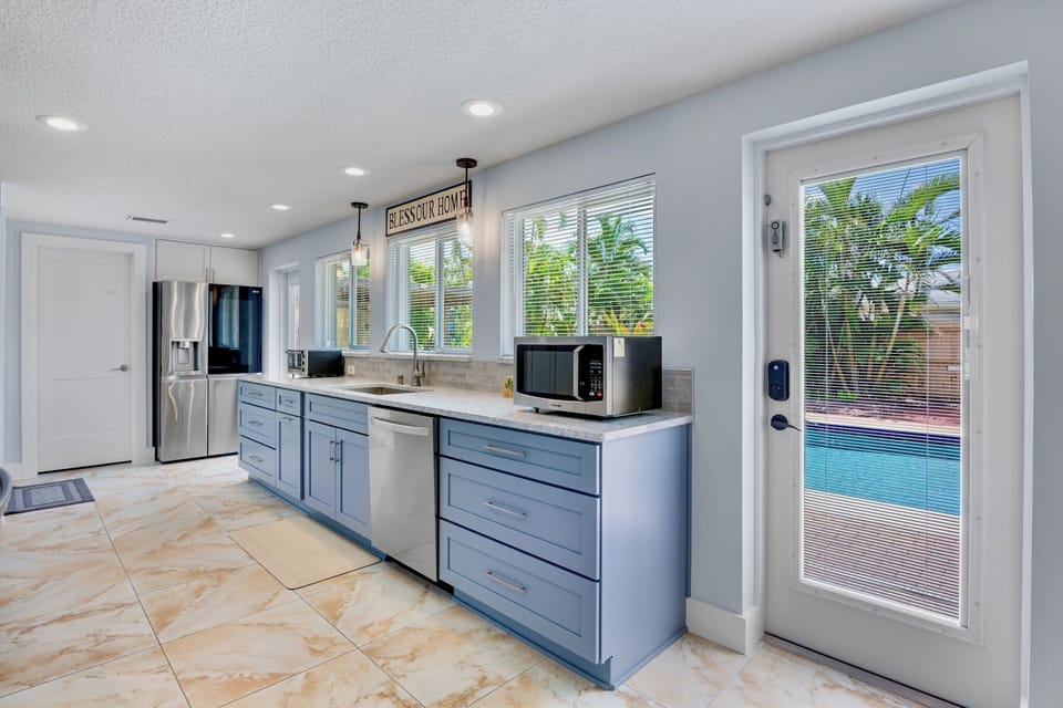 Kitchen with cooking essentials