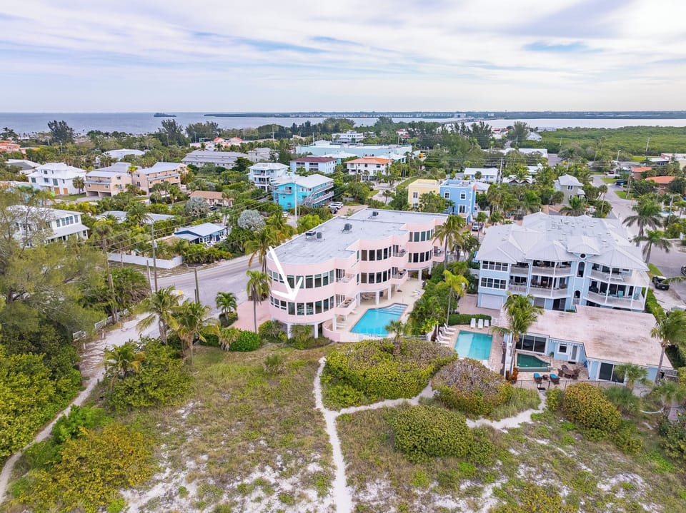 Private Beach Path From Condo Building