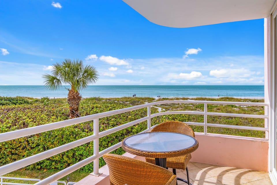 Patio Bistro Set With Gulf Views