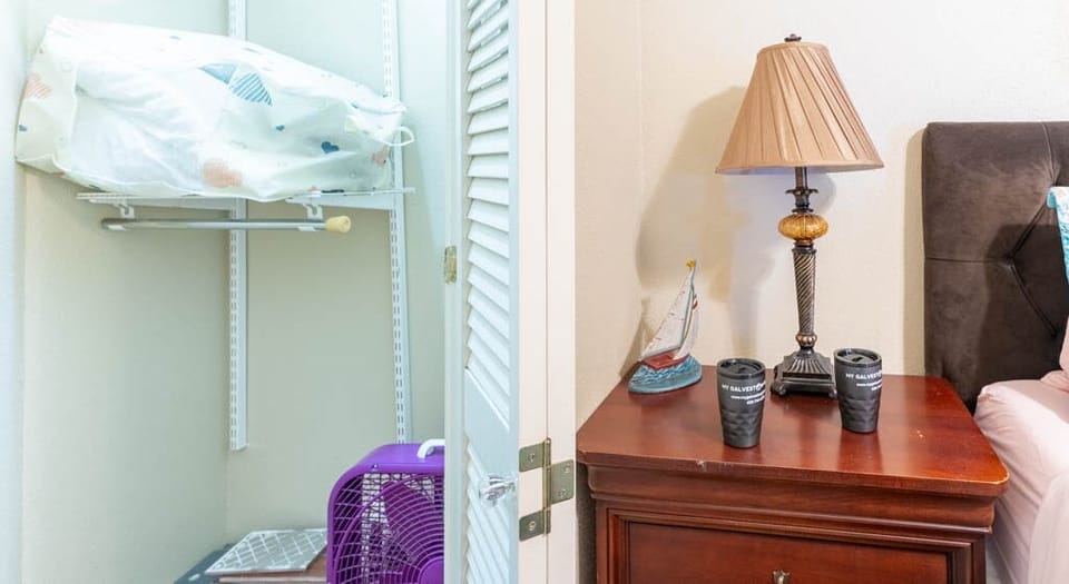 Closet to store your "stuff" and luggage, too