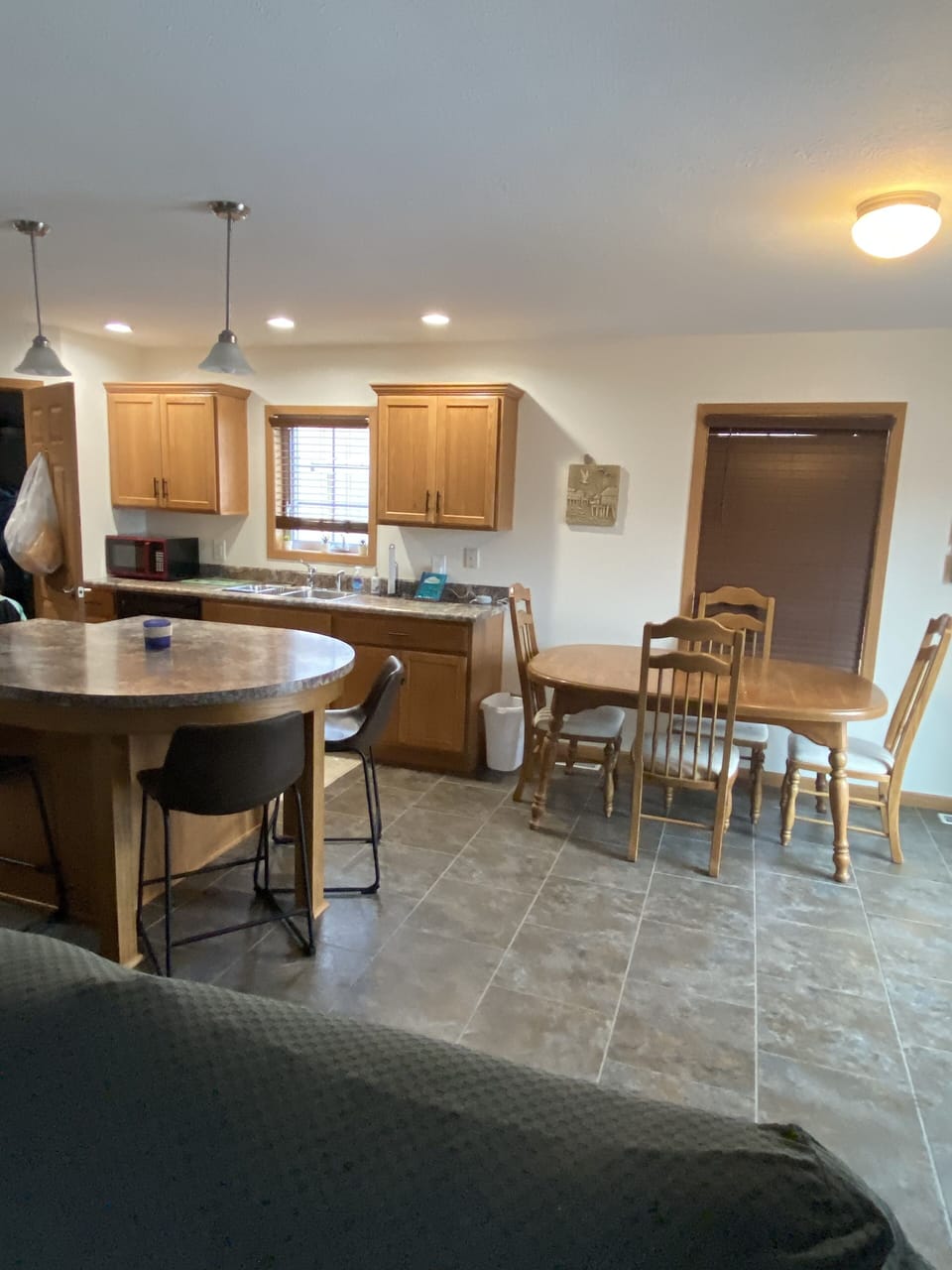 Spacious kitchen with open concept