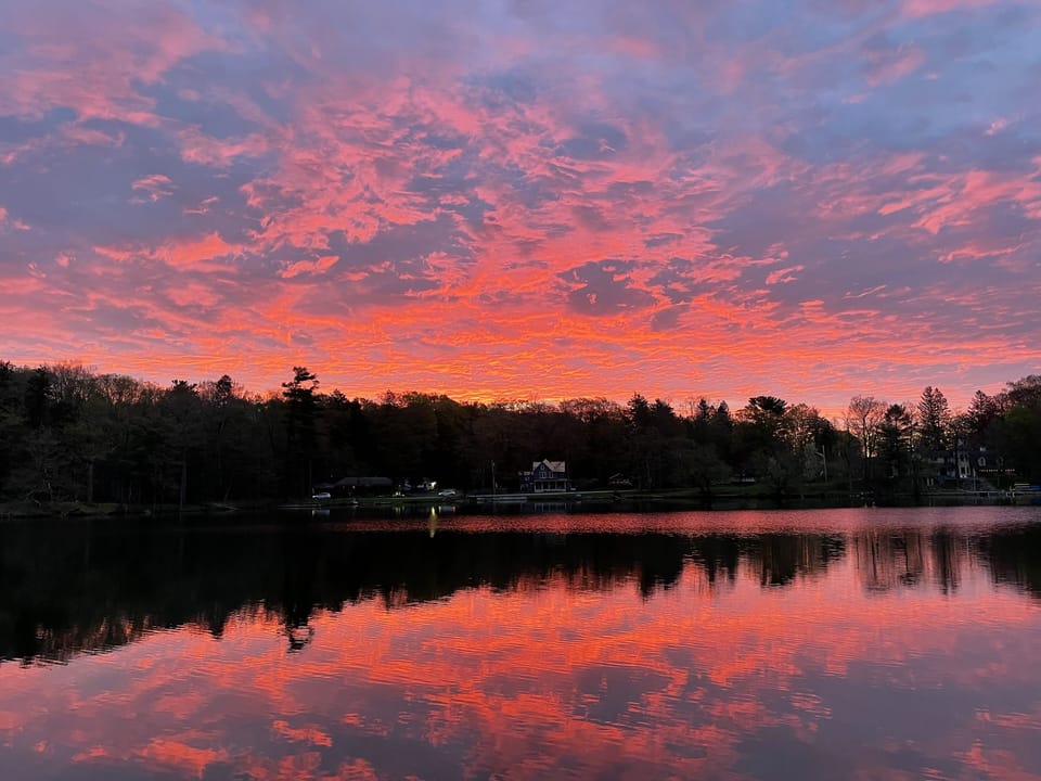 Stunning sunrises at Blue Canoe!