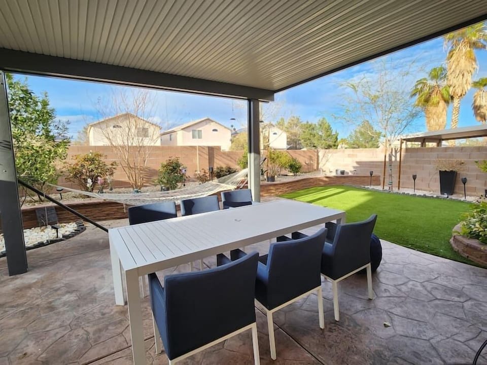Spacious backyard
