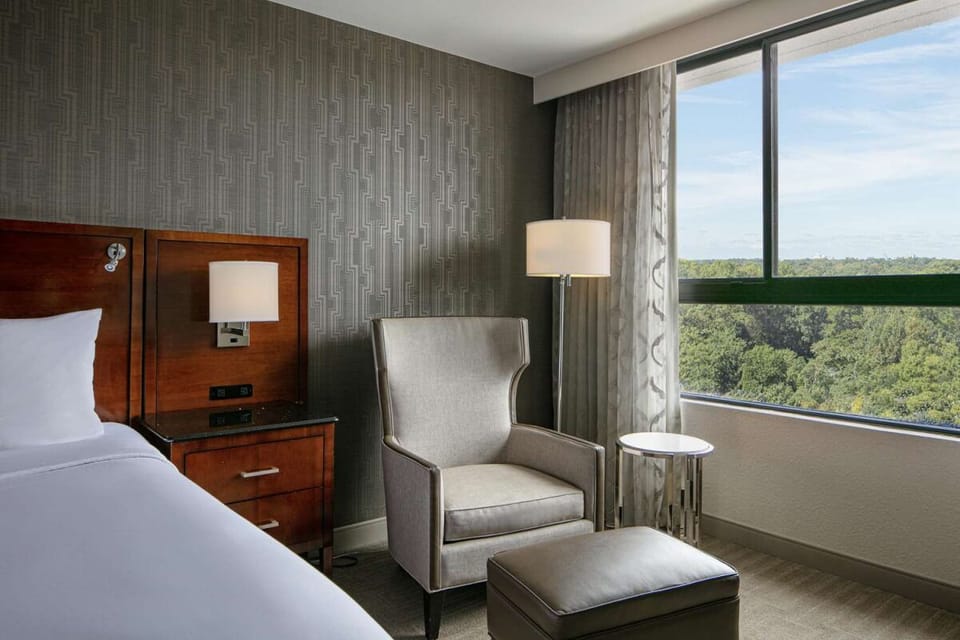 Relax by the window in a cozy reading chair nook.