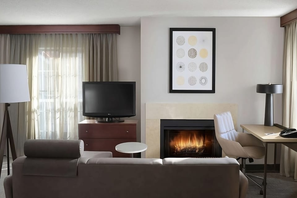 Relax fireside on the sofa after a full day out.