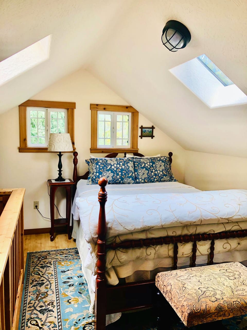 Tack Room with queen bed upstairs.