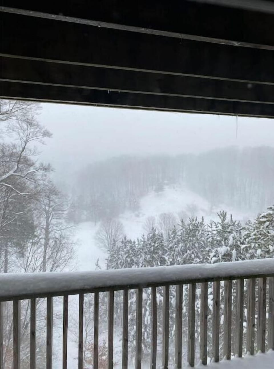 Winter view over the 18th hole of the Legend Golf course