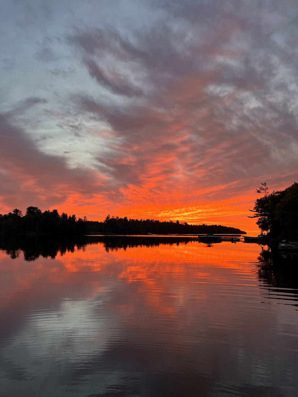 Sunset from dock
