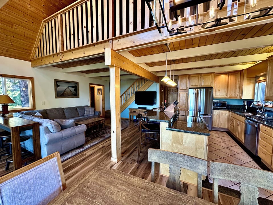 Seating for everyone in the main floor living space. 