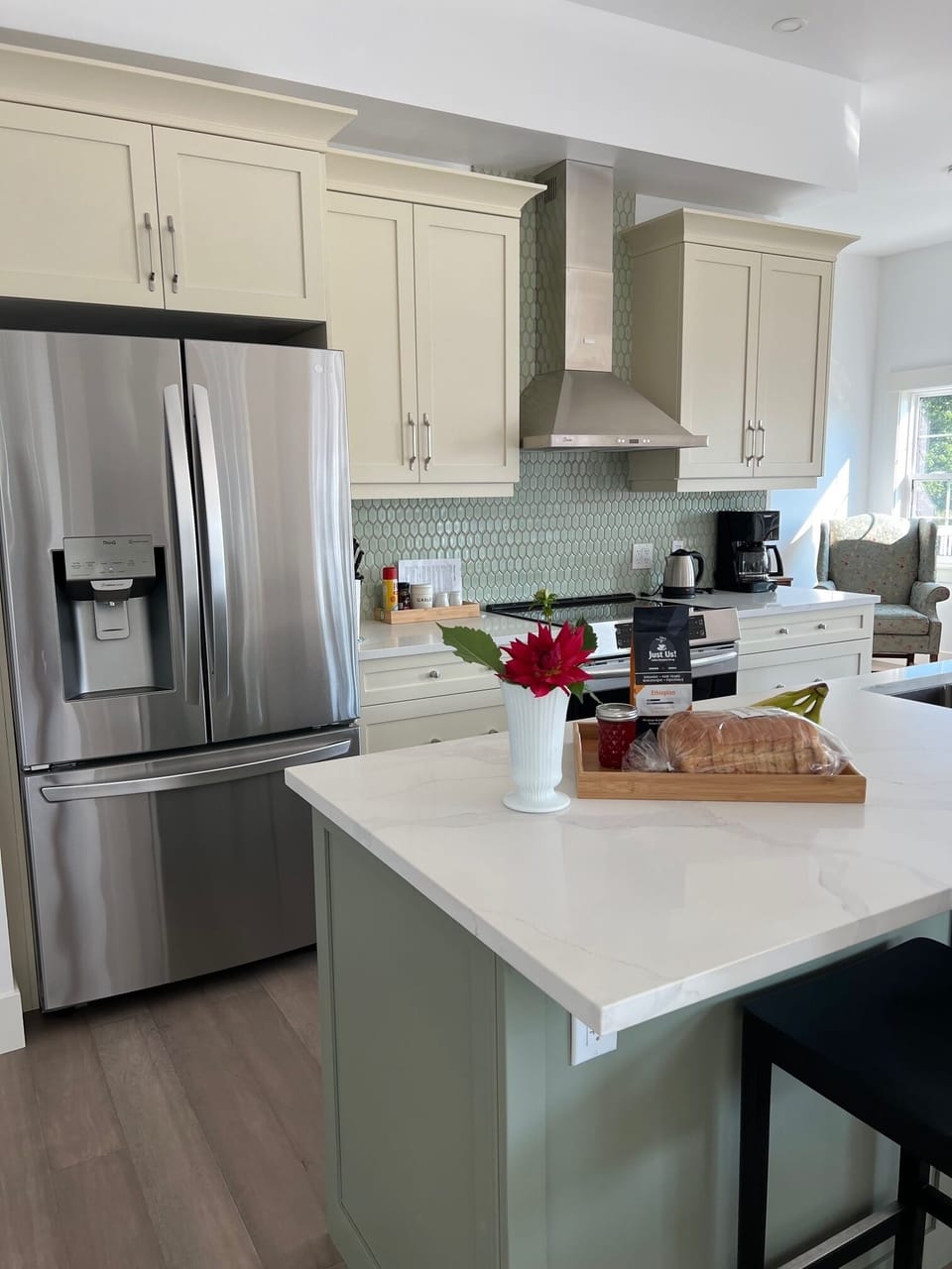 Spry 6 kitchen overlooking the water