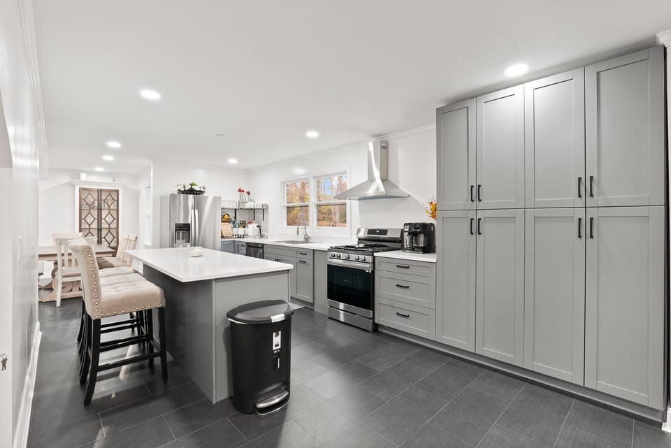 Modern fully equipped kitchen