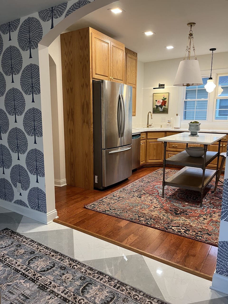 Our kitchen is well stocked with a dishwasher, full refrigerator, Keurig,  etc.