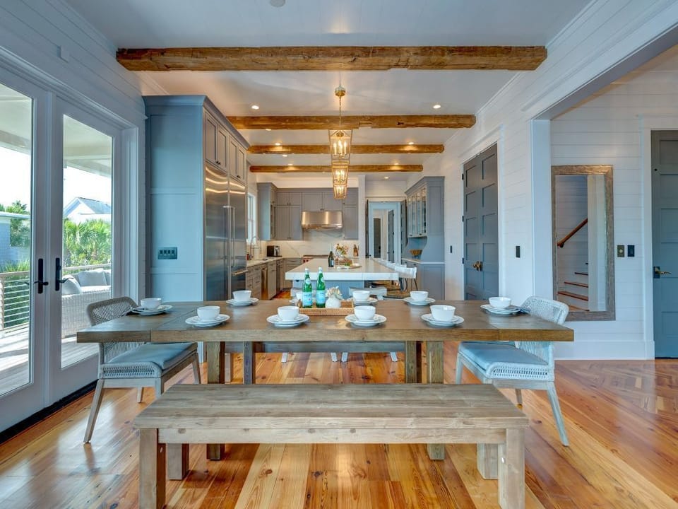 Large dining table
