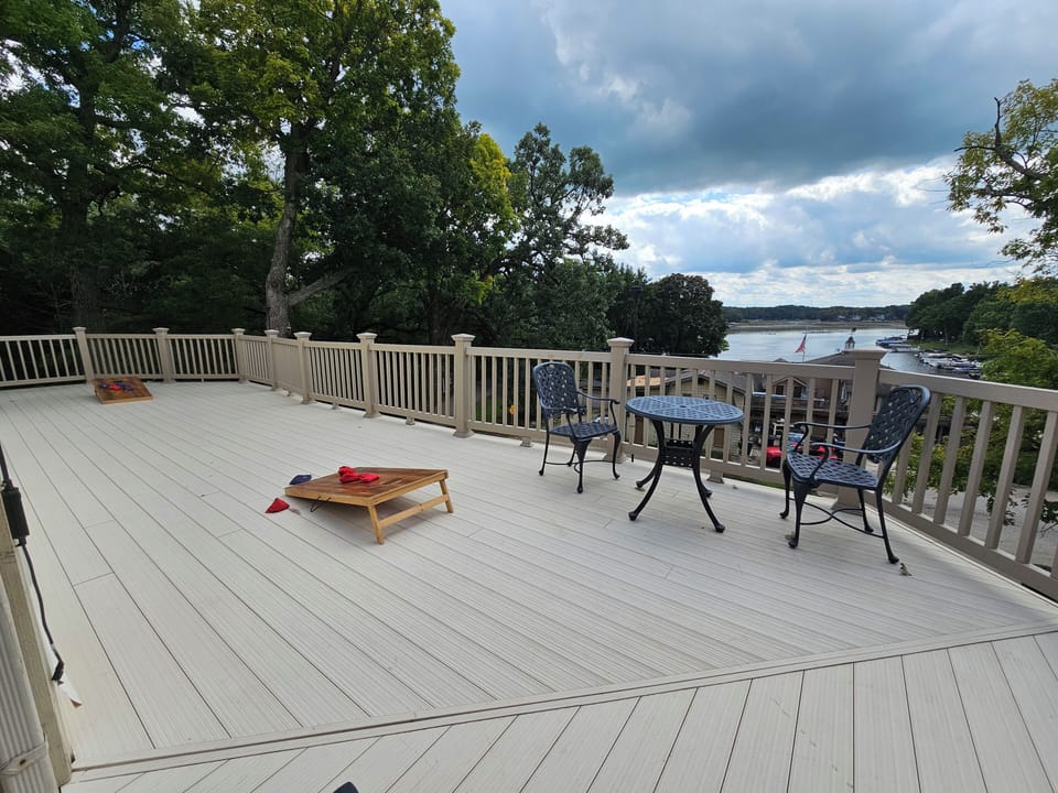 Wrap around deck