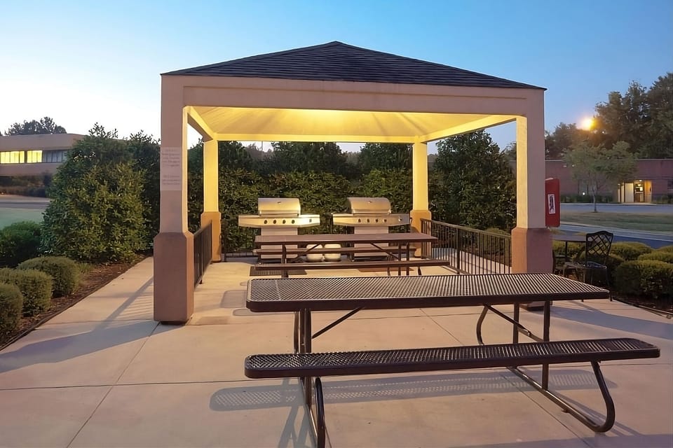 Gather at sunset for easy grilling and relaxed outdoor dining.