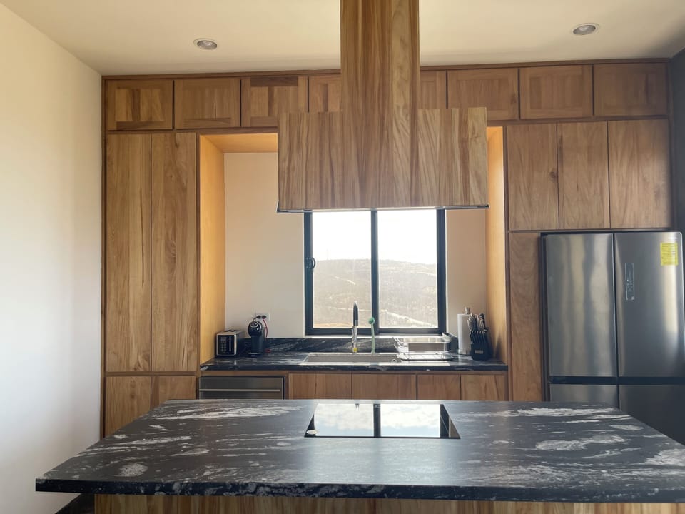 Kitchen fully equipped for long stays