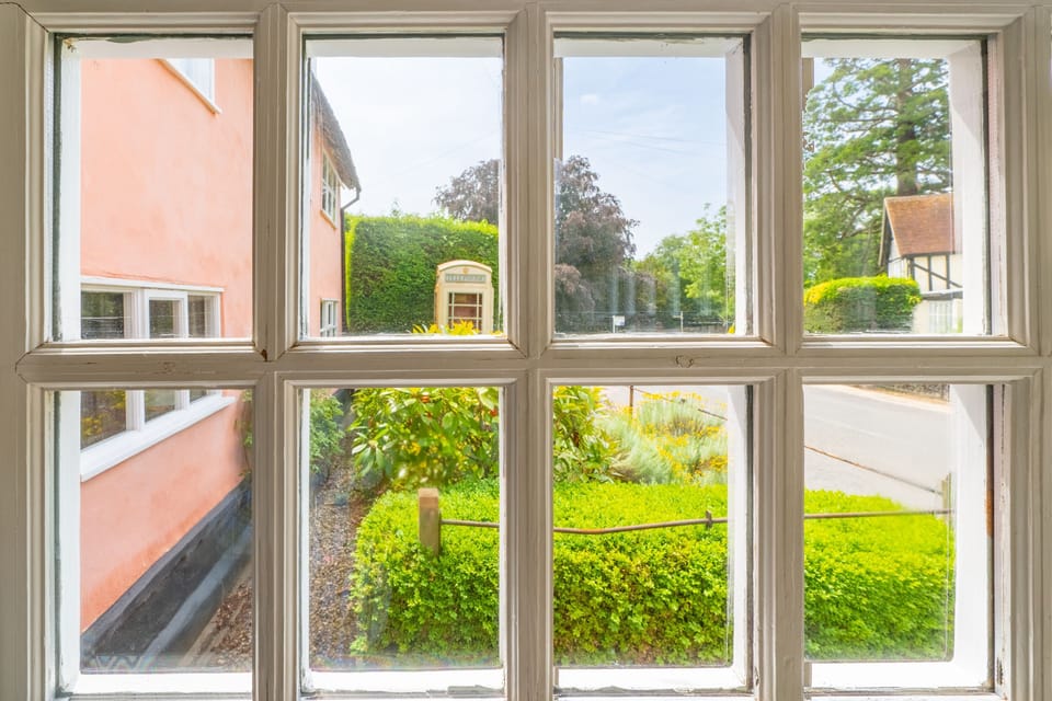 Ground floor: Views over an established garden