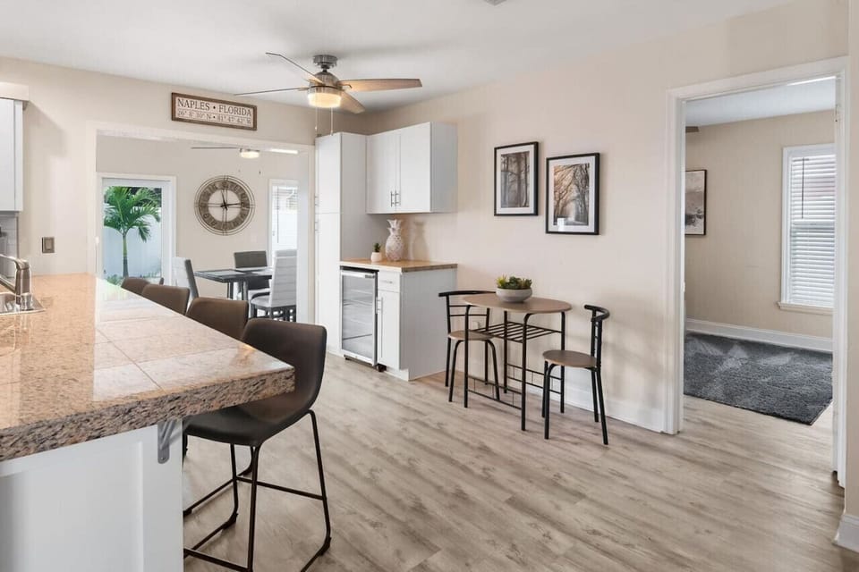 Kitchen & Dining: Bright space with modern fixtures, perfect for culinary adventures and meals!