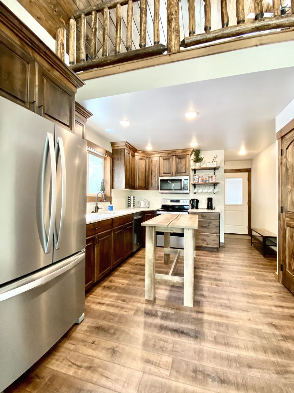 Kitchen View from Dining Table