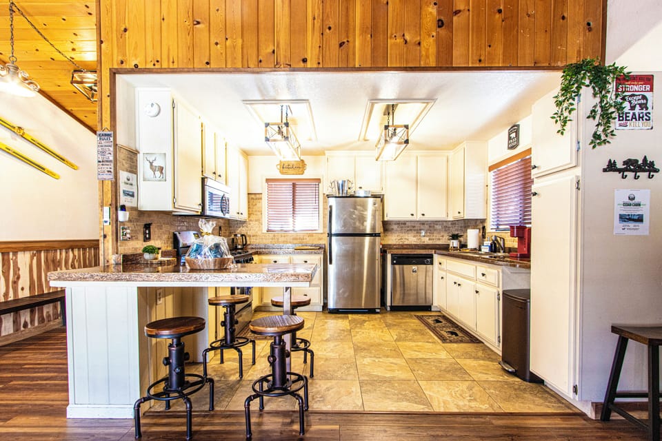Feel right at home with our comprehensive kitchen amenities.