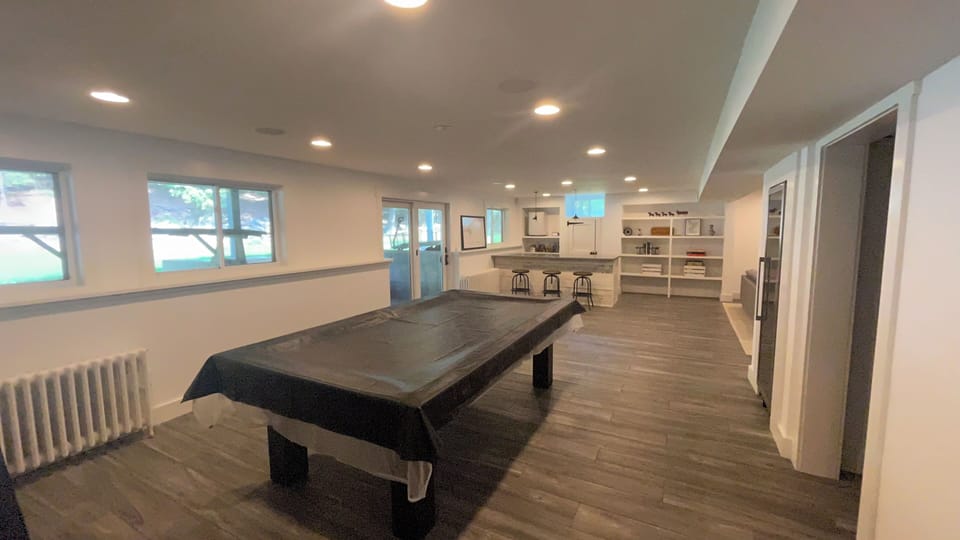 Lower Level: Pool Table/Ping Pong Table 