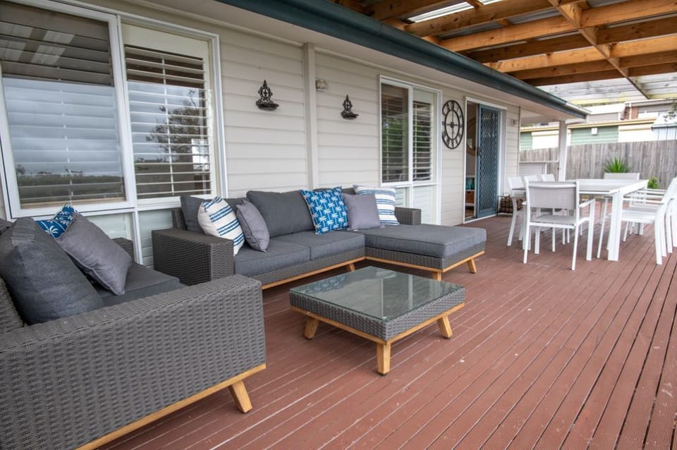 Spacious outdoor living area